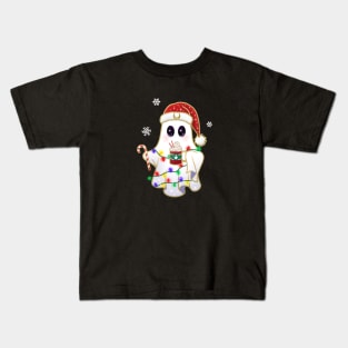 Holiday Ghost Peppermint Mocha Latte Kids T-Shirt